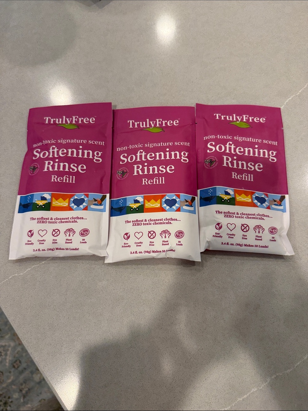 Truly Free- Softening Rinse Refill Pack, set of 3